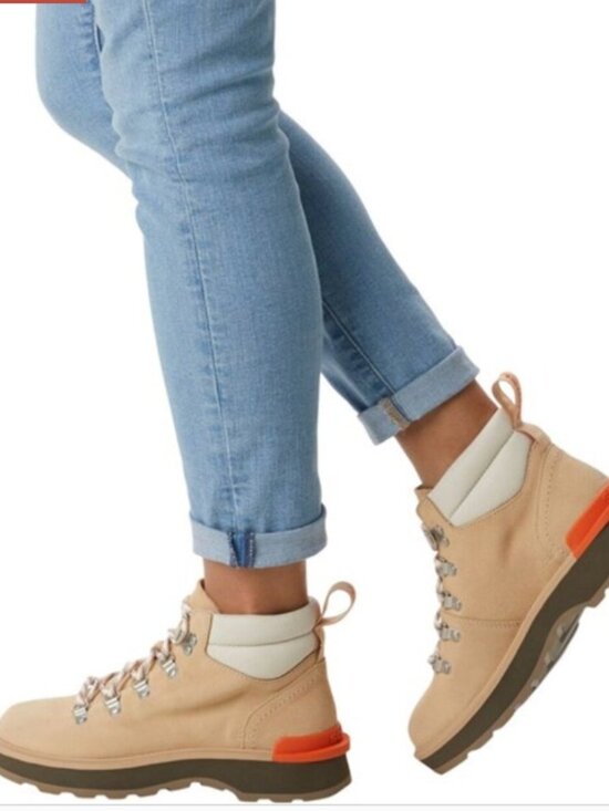 Sorel Shoes - Sorel Hi-Line Hiker Boots Leather Lace Up Booties Ceramic Major Size 10 NEW
